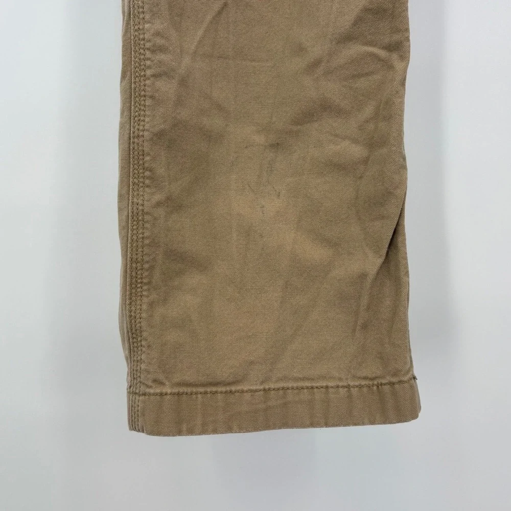 Lot of 2 Carhartt‎ Mens Rugged Flex Relaxed Fit Canvas Work Pants 34x30 Tan